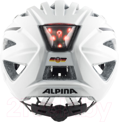 Защитный шлем Alpina Sports Haga / A9742-31 (р-р 51-56, белый глянцевый)