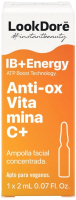 Сыворотка для лица LookDore Ib+Energy Ampoules Anti-Ox Vitamin C+ (2мл) - 