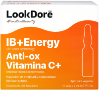 Сыворотка для лица LookDore Ib+Energy Ampoules Anti-Ox Vitamin C+ (10x2мл) - 