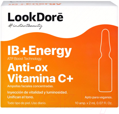 Сыворотка для лица LookDore Ib+Energy Ampoules Anti-Ox Vitamin C+ (10x2мл)