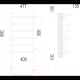Миниатюра изображения товара Полотенцесушитель водяной Terminus Стандарт П6 400x600 (боковое подключение 500, RAL 9005)