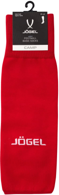 Гетры футбольные Jogel Camp Basic Socks / JC1GA0125.R2 (красный/серый/белый, р-р 28-31)