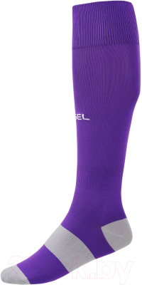 Гетры футбольные Jogel Camp Basic Socks / JC1GA0127.P3 (фиолетовый/серый/белый, р-р 35-38)