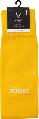 Гетры футбольные Jogel Camp Basic Socks / JC1GA0128.61 (желтый/серый/белый, р-р 32-34)