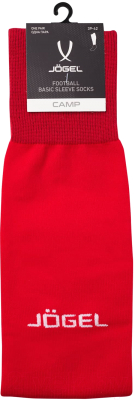 Гетры футбольные Jogel Camp Basic Sleeve Socks / JC1GA0223.R2 (р-р 35-38, красный/белый)