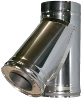 

Тройник для дымохода, PV Тр45 D N080/C050 100/200