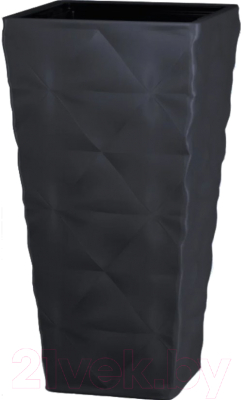 Кашпо Formplastic Diva Slim 4680-084 (черный)
