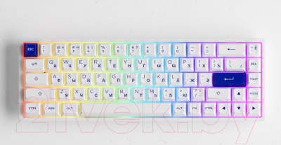 Клавиатура Akko 3068B Plus Edition White&Blue 3 Modes Jelly Pink / 1561217