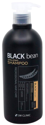 Шампунь для волос 3W Clinic Black Bean Восстанавливающий с экстрактом черной фасоли (500мл)