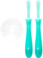 Набор зубных щеток для новорожденных Pigeon Training Toothbrush Set Step 3 12+ / 1021094 (2шт) - 