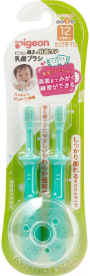 Набор зубных щеток Pigeon Training Toothbrush Set Step 3 12+ / 1021094 (2шт)