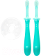 Набор зубных щеток для новорожденных Pigeon Training Toothbrush Set Step 3 12+ / 1021094 (2шт) - 