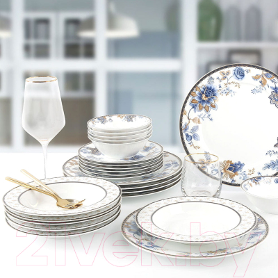 Набор столовой посуды Arya Elegant Flora / 8680943109583 (белый)