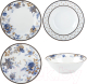 Набор столовой посуды Arya Elegant Flora / 8680943109583 (белый) - 