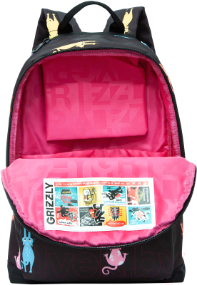 Рюкзак Grizzly RXL-323-2 (котики разноцветные)