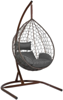 Кресло подвесное LetoLux Liverpool-КГ (коричневый/графит) - 