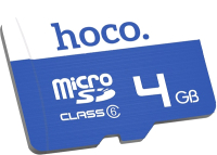 Карта памяти Hoco MicroSD Class 6 4GB без адаптера - 