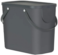 Контейнер для мусора Rotho Albula / 1024908853 (25л, серый) - 