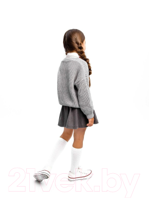 Кардиган детский Amarobaby Knit / AB-OD21-KNIT19/11-140 (серый, р. 140)