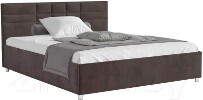 Полуторная кровать Mebel-Ars Нью-Йорк 140 (кордрой коричневый)