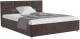 Полуторная кровать Mebel-Ars Нью-Йорк 140 (кордрой коричневый) - 