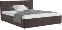 Двуспальная кровать Mebel-Ars Нью-Йорк 160 (кордрой коричневый) - 