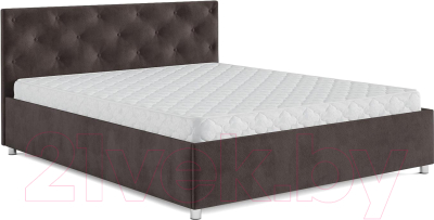 Полуторная кровать Mebel-Ars Классик 140 (кордрой коричневый)