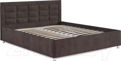 Полуторная кровать Mebel-Ars Версаль 140 (кордрой коричневый)