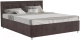 Полуторная кровать Mebel-Ars Версаль 140 (кордрой коричневый) - 