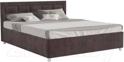 Двуспальная кровать Mebel-Ars Версаль 160 (кордрой коричневый)