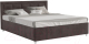 Двуспальная кровать Mebel-Ars Версаль 160 (кордрой коричневый) - 