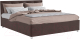 Двуспальная кровать Mebel-Ars Классик 160 (велюр молочный шоколад/НВ-178/13) - 