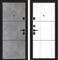 Входная дверь el'Porta Porta M-3 П50.П50 Dark Concrete AB-4/Angel AB-4/Лунный камень (98x205, левая) - 