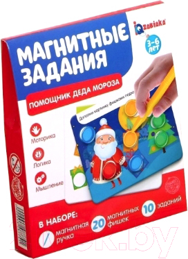 Развивающая игра Zabiaka Помощник Деда Мороза с магнитной ручкой / 4848774