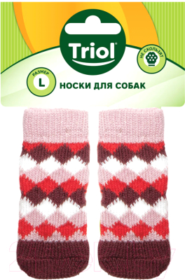 Носки для животных Triol Ромбы / 12231045 (L)