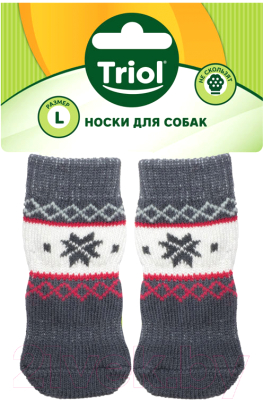 Носки для животных Triol Снежинка / 12231041 (L)