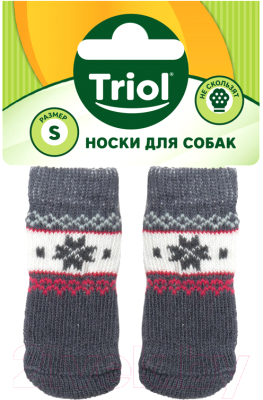 Носки для животных Triol Снежинка / 12231039 (S)