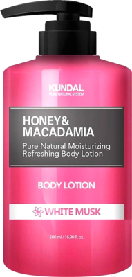 Лосьон для тела Kundal Honey & Macadamia Body White Musk (500мл)