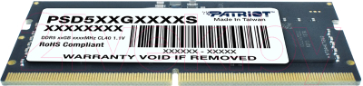 Оперативная память DDR5 Patriot PSD516G480081S