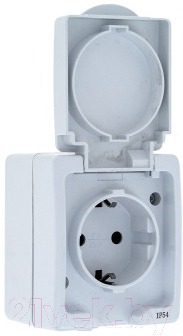 

Розетка EKF, Венеция-1 16А IP54 / EVR16-029-10-540