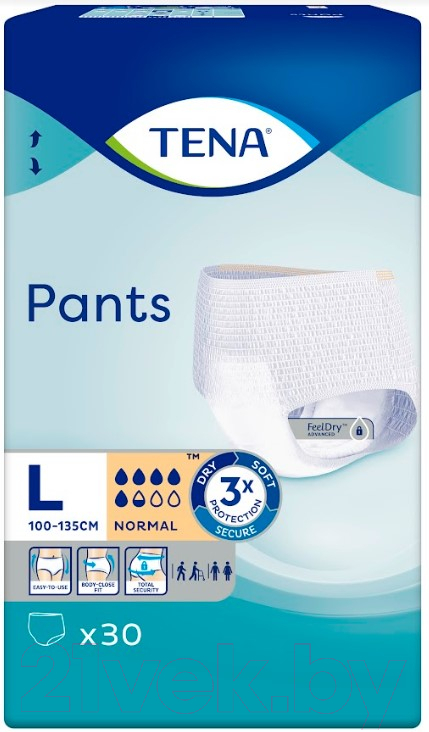 Трусы впитывающие для взрослых Tena Pants Normal Large