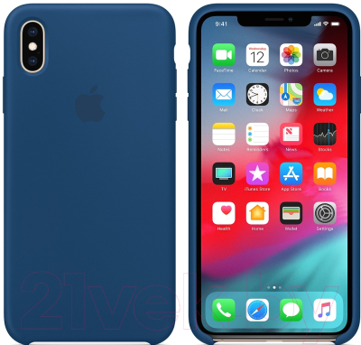Чехол-накладка Apple Silicone Case для iPhone XS Max Blue Horizon / MTFE2