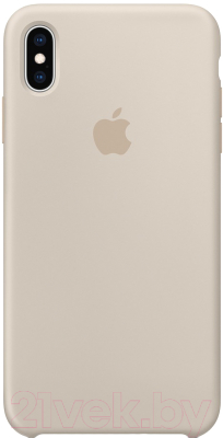 Чехол-накладка Apple Leather Case для iPhone XS Max Stone / MRWJ2