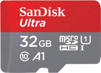 

Карта памяти SanDisk, MicroSDHC 32GB UHS-I (SDSQUA4-032G-GN6MN)