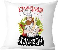 Подушка декоративная Print Style Кулинарный хулиган / 40x40plat219 - 