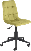 Кресло офисное Алвест AV 246 (оливковый бархат H-25/черный пластик) - 