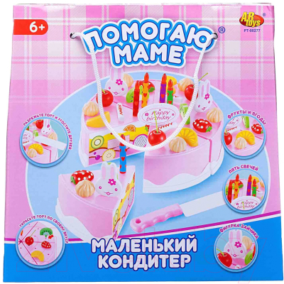 Набор игрушечных продуктов Abtoys Торт Помогаю Маме / PT-00277