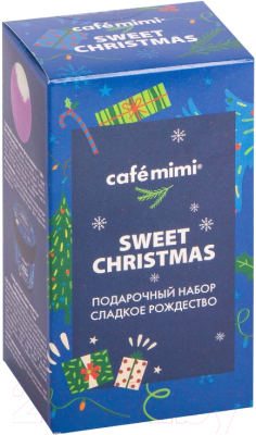 Набор косметики для тела Cafe mimi Сладкое рождество Бомбочка+Крем для тела