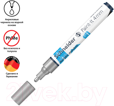 Изображение товара Маркер художественный Schneider Paint-It 320 / 120254 (серебряный)