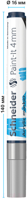 Изображение товара Маркер художественный Schneider Paint-It 320 / 120254 (серебряный)